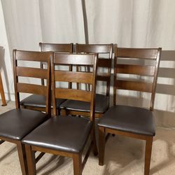 Set Of 5 Standard Height Dining Chairs / 5 Sillas Para Comedor