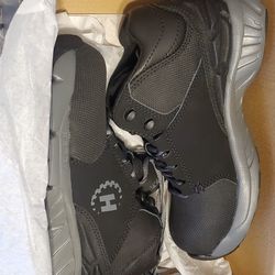 HYTEST Mid-Calf Steel Toe Work Boots Black 12 Mens Lightweight NEW IN BOX