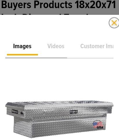 Diamond Tread Aluminum Crossover Truck Tool Box