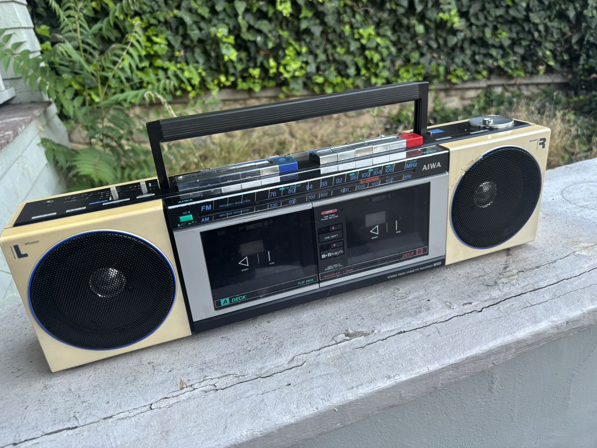 Aiwa Japanese Boombox Radio Cassette Stereo