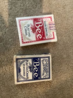 Vintage Bee No. 92 Club Special Playing Cards — Red & Blue Pair
