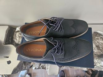Original G Navy Wingtip Brogue Oxford Shoes