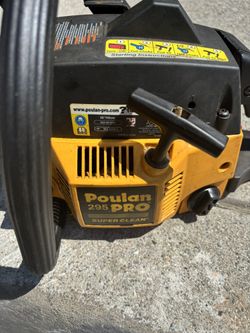 Poulan Pro Chainsaw 20”” Good Working Condition Tested Before Buy It. 160$ Cash