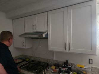 Cabinets and exaust fan