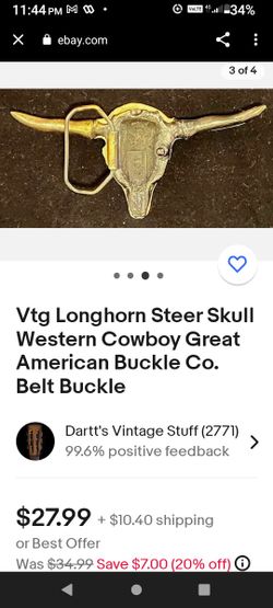 Long Horn Steer Belt