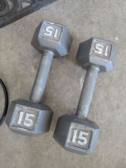 Dumbbells 15lbs - Pair
