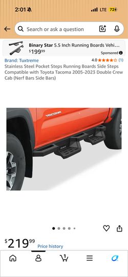 Step bar for Toyota Tacoma