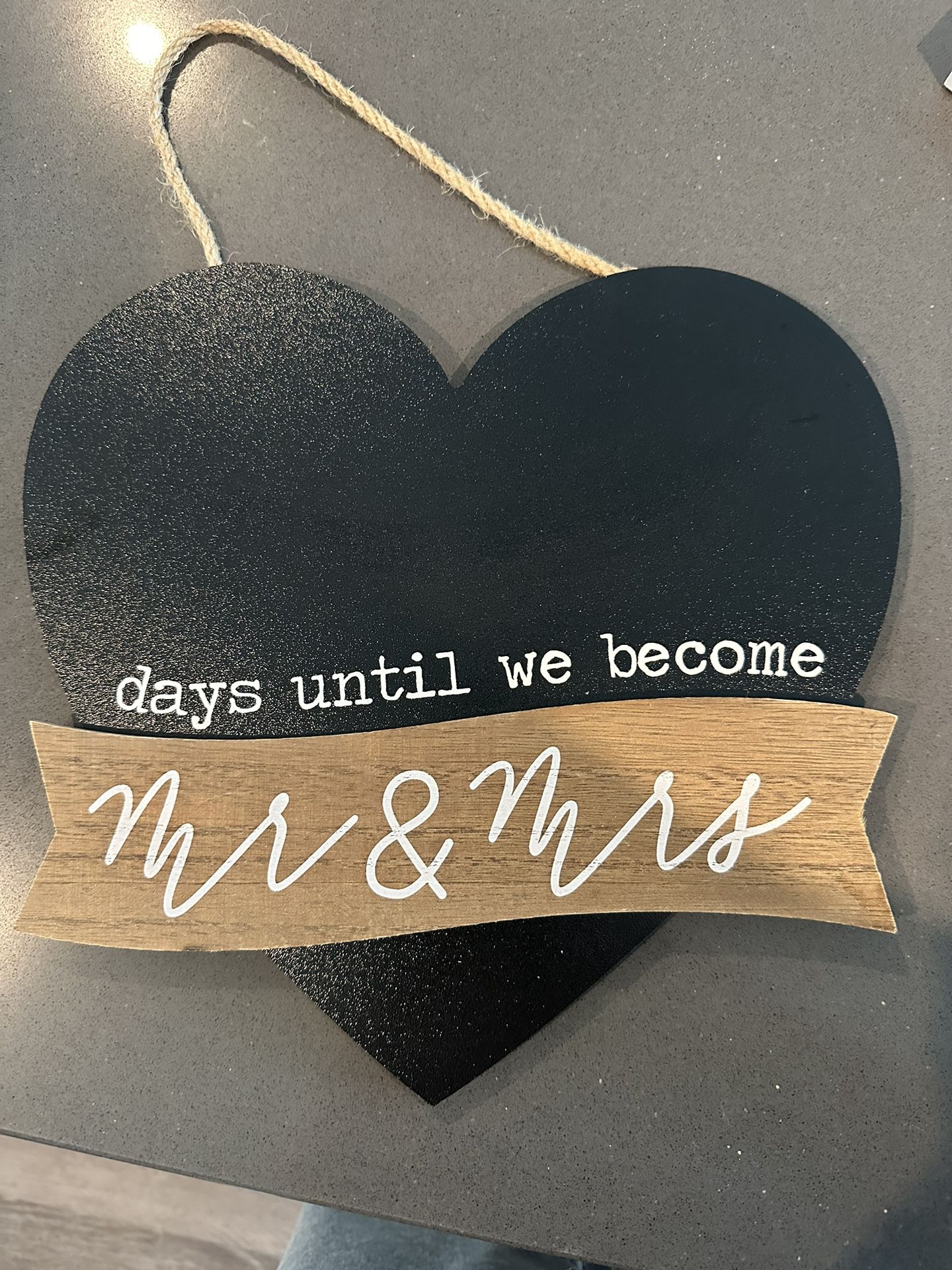 Wedding Count Down Sign