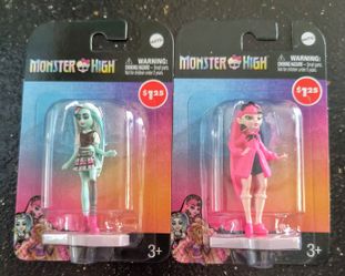 Monster High Frankie Stein & Draculaura Mini Figurines By Mattel Toys Set