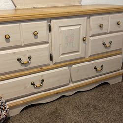 Dresser with mirror