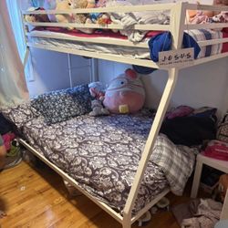Full Over Full Bunk Bed Frame (No Mattress)