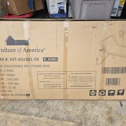 Furniture of America Adjustable Bed Frame Base E. King New/sealed  OB0