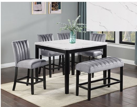 $0 Down! Modern Counter Height  Dining Set