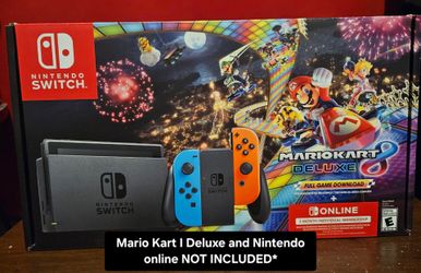 Nintendo Switch + Mario Wireless controller+ 256 Micro SD