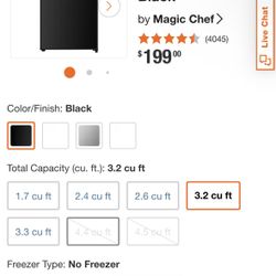 Magic Chef Mini Fridge 