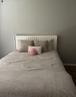 Queen bed and mattress