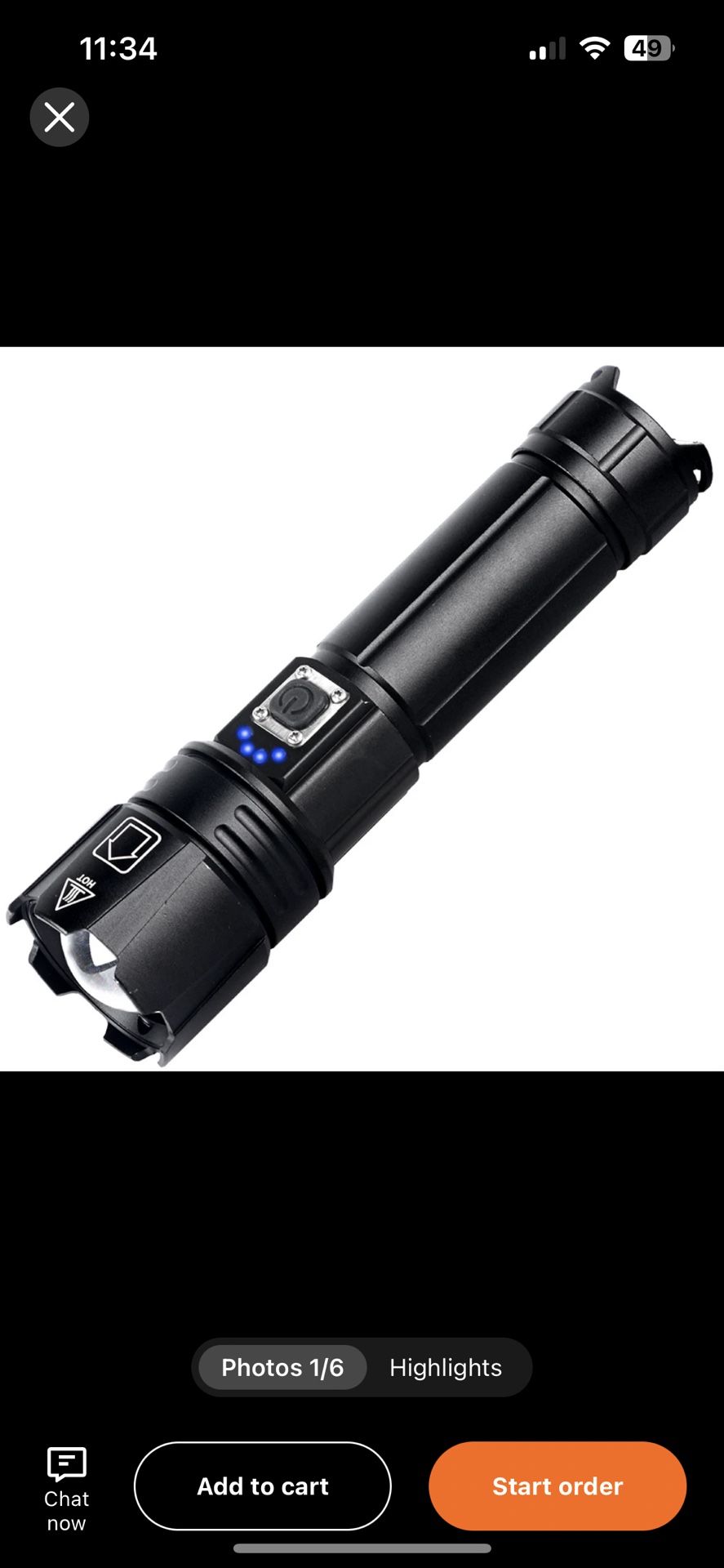 Rechargeable Powerful Flashlight