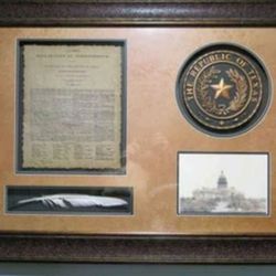 Texas Declaration of Independence with quill and Texas State Seal
🔥🔥🔥🔥🔥🔥🔥