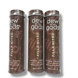 3x Dew of the Gods Under Eye Cream Ultra Peptide Caffeine Retinol 15ml