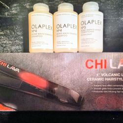 Chi 1" Straightener And Olaplex