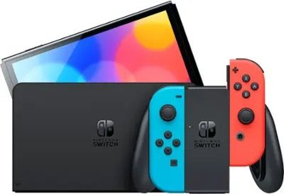 Nintendo Switch – OLED Model w/ Neon Red & Neon Blue Joy-Con - Nintendo Switch – OLED Model