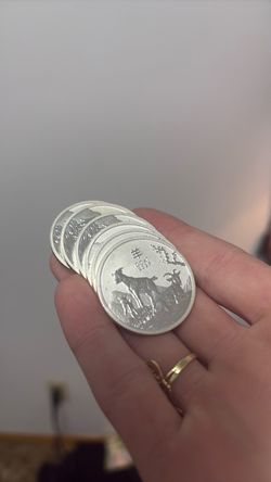 2027 Year of the Goat Silver Coins (x4)