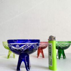 Vintage Cut Aperitif Liqueur Glasses Set Of 4