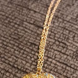 Gold Plated Heart Pendant Locket