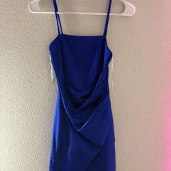 Royal Blue Windsor Mini Dress