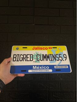 Custom license plates