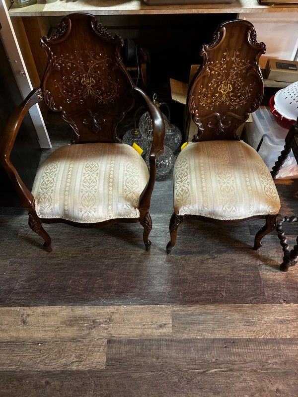 Antique Mother Of Pearl Chairs
