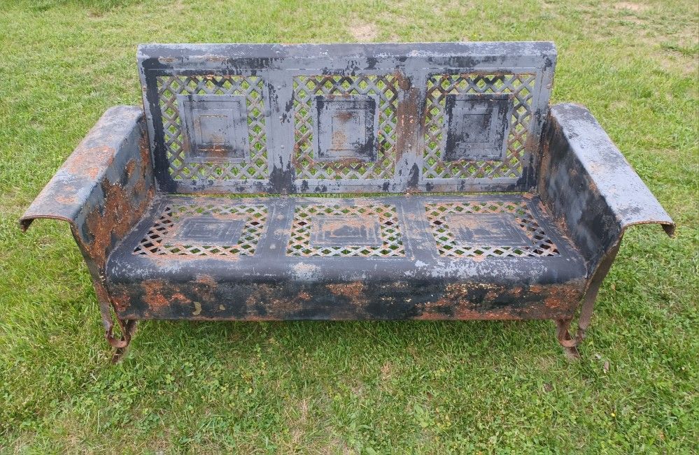 Vintage Metal Porch Glider