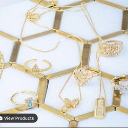 10k Yellow Gold Nugget Rings