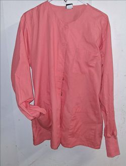 Pink Scrub Jacket Warm-Up Top