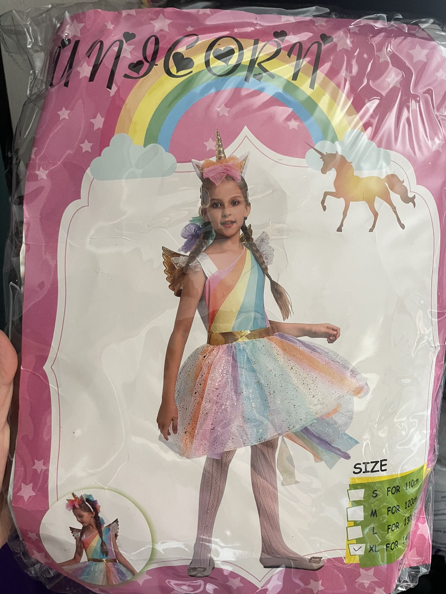 Unicorn Dress And Headband For 55” Tall Girl