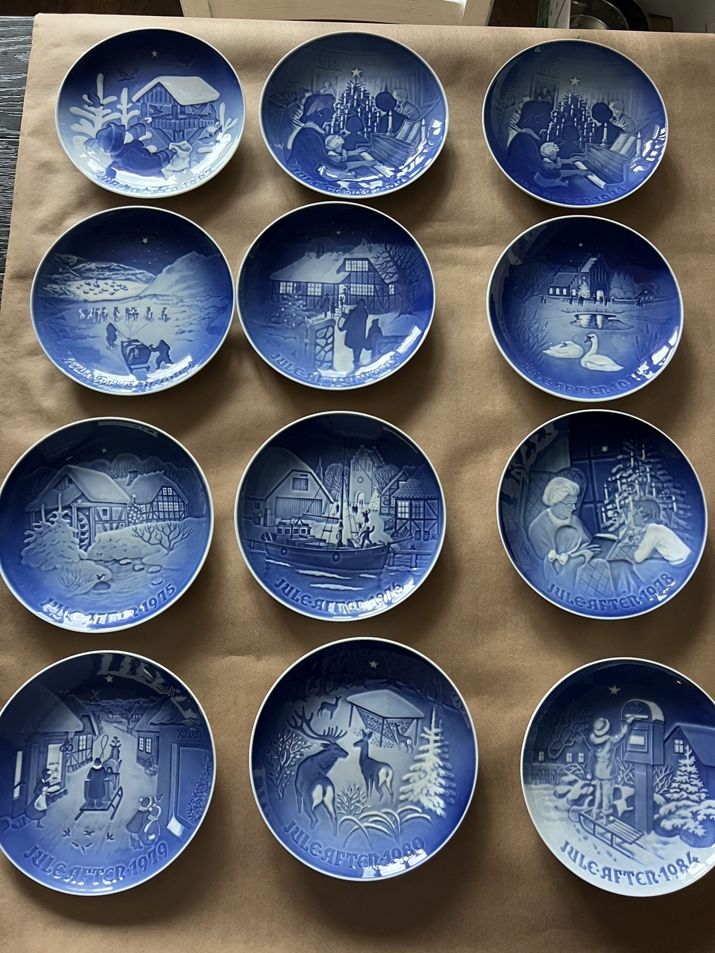 Bing & Grondahl Christmas Collectors Plates (12)