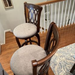 Wooden Swivel Chairs