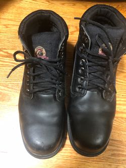 Steel toe work boots size 12