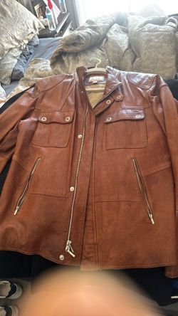 Brown Leather Jacket used medium