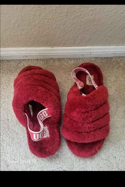 Red UGG slippers