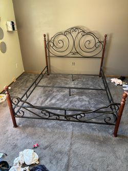 Headboard and bead frame - queen bed
