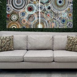(Free Delivery 🚚) Nebraska Furniture Gray Couch