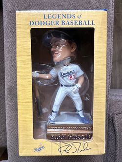 Kirk Gibson legends of Dodger baseball Bobblehead trade for Reggie Smith