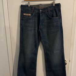 Diesel Jeans Mens Button Fly 32W 30 L