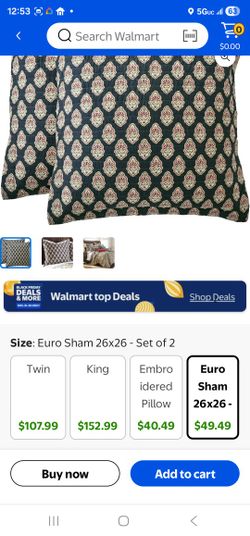 Levtex Home EURO SHAM SET