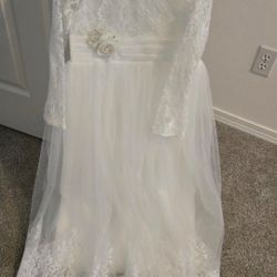 Flower Girl Dress Like New Size 8 To 9 Years