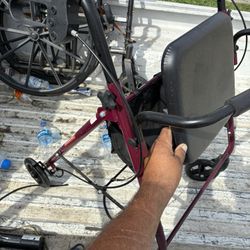 New Walker With A Seat And Brakes