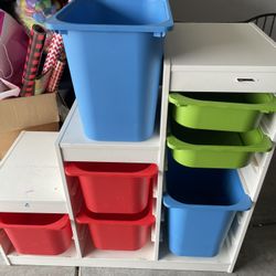 Ikea Trofast Storage With Bins