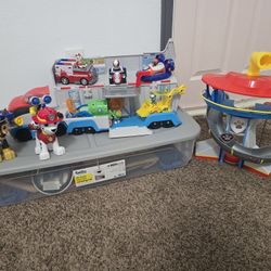 Paw Patrol Items Sold as Lot, Or Separately 