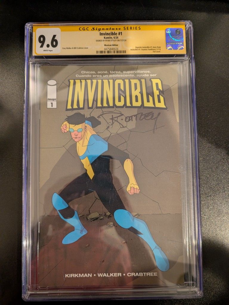 Invincible #1 signed 9.6